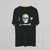 American Marauder Stede Bonnet Pirate Flag Triblend Athletic Shirt T-Shirt Printify 