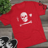 American Marauder Stede Bonnet Pirate Flag Triblend Athletic Shirt T-Shirt Printify 