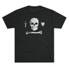 American Marauder Stede Bonnet Pirate Flag Triblend Athletic Shirt T-Shirt Printify Tri-Blend Vintage Black M 