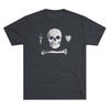 American Marauder Stede Bonnet Pirate Flag Triblend Athletic Shirt T-Shirt Printify Tri-Blend Vintage Navy M 