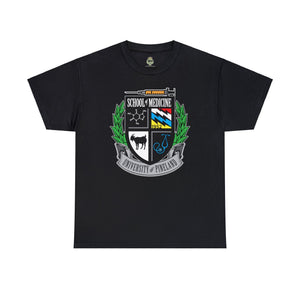 ASOMF - University of Pineland Medic - Unisex Heavy Cotton Tee T-Shirt Printify Black S 