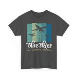 Blue Skies Jump Towers - Fort Benning- Unisex Heavy Cotton Tee T-Shirt Printify 