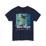 Blue Skies Jump Towers - Fort Benning- Unisex Heavy Cotton Tee T-Shirt Printify 
