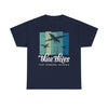 Blue Skies Jump Towers - Fort Benning- Unisex Heavy Cotton Tee T-Shirt Printify Navy S 