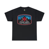 Camp Abel Afghanistan Distressed Camping Badge - Standard Fit Shirt T-Shirt Printify S Black 