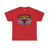 Custom Airborne Black and Gold Standard Fit Shirt T-Shirt Printify 2XL Red 