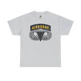 Custom Airborne Black and Gold Standard Fit Shirt T-Shirt Printify S Ice Grey 