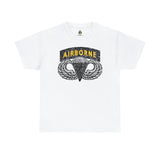 Custom Airborne Black and Gold Standard Fit Shirt T-Shirt Printify S White 