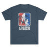 De Oppresso Liber Triblend Athletic Shirt T-Shirt Printify Tri-Blend Indigo S 