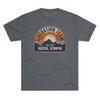 Distressed Atropian Liberation Team Badge Triblend Athletic Shirt T-Shirt Printify Tri-Blend Premium Heather S 
