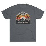 Distressed Atropian Liberation Team Badge Triblend Athletic Shirt T-Shirt Printify Tri-Blend Premium Heather S 