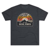 Distressed Atropian Liberation Team Badge Triblend Athletic Shirt T-Shirt Printify Tri-Blend Vintage Navy S 