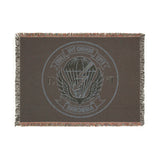 E Company 51st LRS Insignia Woven Blanket Home Decor Printify 