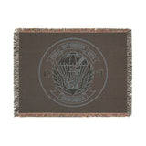 E Company 51st LRS Insignia Woven Blanket Home Decor Printify 