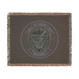 E Company 51st LRS Insignia Woven Blanket Home Decor Printify 
