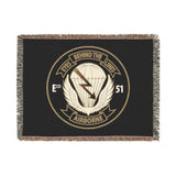 E Company 51st LRS Insignia Woven Blanket Home Decor Printify Artwork 80" × 60" 
