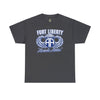Fort Liberty Alcoholic Athletes - Unisex Heavy Cotton Tee T-Shirt Printify Dark Heather S 