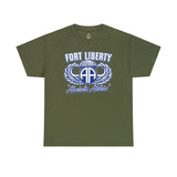 Fort Liberty Alcoholic Athletes - Unisex Heavy Cotton Tee T-Shirt Printify Military Green S 