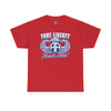 Fort Liberty Alcoholic Athletes - Unisex Heavy Cotton Tee T-Shirt Printify Red S 