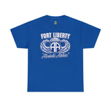 Fort Liberty Alcoholic Athletes - Unisex Heavy Cotton Tee T-Shirt Printify Royal S 