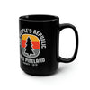 Free Pineland Camping Badge 15oz Black Mug Mug Printify 