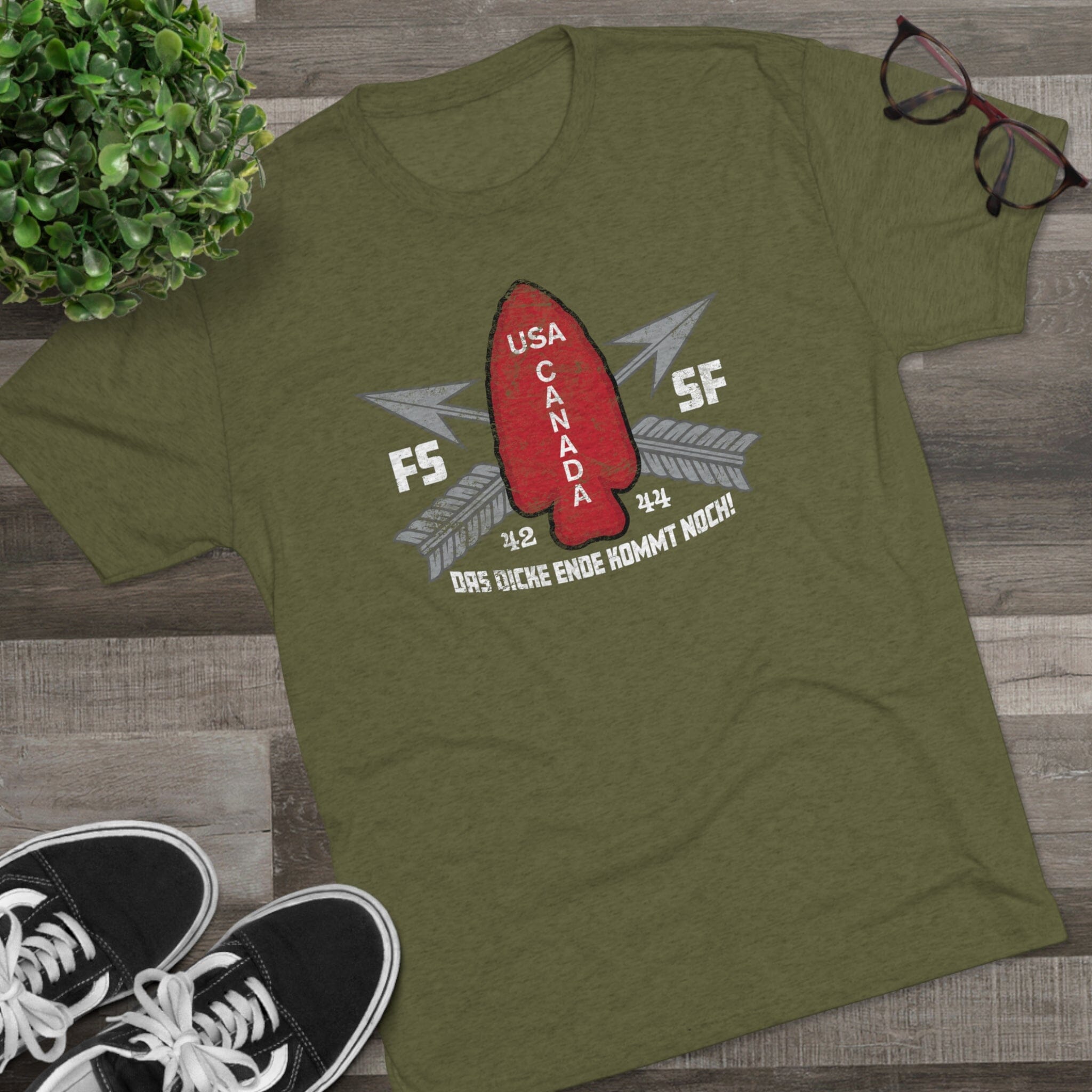 FSSF Distressed Insignia - Triblend Athletic Shirt – American Marauder