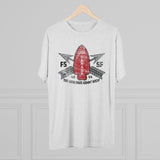 FSSF Distressed Insignia - Triblend Athletic Shirt T-Shirt Printify 