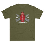 FSSF Distressed Insignia - Triblend Athletic Shirt T-Shirt Printify S Tri-Blend Military Green 