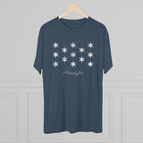 George Washington Flag Triblend Athletic Shirt T-Shirt Printify 
