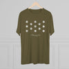 George Washington Flag Triblend Athletic Shirt T-Shirt Printify 
