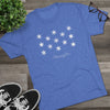 George Washington Flag Triblend Athletic Shirt T-Shirt Printify 