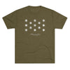 George Washington Flag Triblend Athletic Shirt T-Shirt Printify Tri-Blend Military Green M 