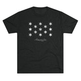 George Washington Flag Triblend Athletic Shirt T-Shirt Printify Tri-Blend Vintage Black M 