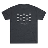 George Washington Flag Triblend Athletic Shirt T-Shirt Printify Tri-Blend Vintage Navy M 