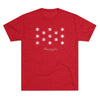 George Washington Flag Triblend Athletic Shirt T-Shirt Printify Tri-Blend Vintage Red M 