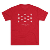 George Washington Flag Triblend Athletic Shirt T-Shirt Printify Tri-Blend Vintage Red M 