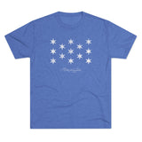George Washington Flag Triblend Athletic Shirt T-Shirt Printify Tri-Blend Vintage Royal M 