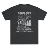 Gobbler's Woods Triblend Athletic Shirt T-Shirt Printify S Tri-Blend Vintage Black 