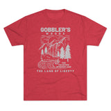 Gobbler's Woods Triblend Athletic Shirt T-Shirt Printify S Tri-Blend Vintage Red 