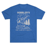 Gobbler's Woods Triblend Athletic Shirt T-Shirt Printify S Tri-Blend Vintage Royal 