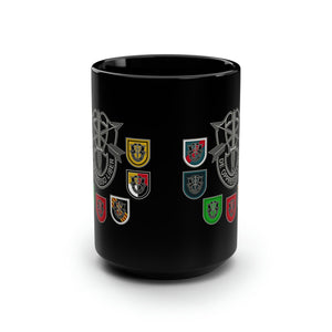 Green Beret Gang 15oz Black Mug Mug Printify 15oz 