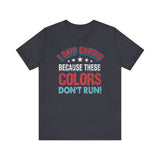 I Skip Cardio - Athletic Fit Team Shirt T-Shirt Printify Heather Navy S 