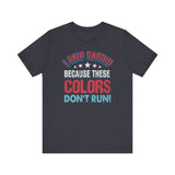 I Skip Cardio - Athletic Fit Team Shirt T-Shirt Printify Heather Navy XS 