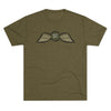 Jedburgh Distressed Wings OD EDITION Triblend Shirt T-Shirt Printify Tri-Blend Military Green S 