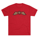Jedburgh Distressed Wings OD EDITION Triblend Shirt T-Shirt Printify Tri-Blend Vintage Red S 