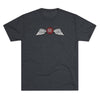 Jedburgh Distressed Wings Triblend Shirt T-Shirt Printify Tri-Blend Vintage Navy M 