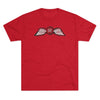 Jedburgh Distressed Wings Triblend Shirt T-Shirt Printify Tri-Blend Vintage Red S 