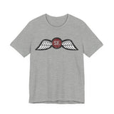 Jedburgh (OSS) Distressed Wing Insignia - Athletic Fit Team Shirt T-Shirt Printify Athletic Heather M 