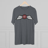Jedburgh (OSS) Distressed Wings Insignia Triblend Shirt T-Shirt Printify 