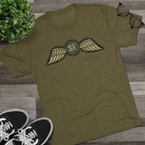 Jedburgh (OSS)Distressed Wings OD EDITION Triblend Shirt T-Shirt Printify 